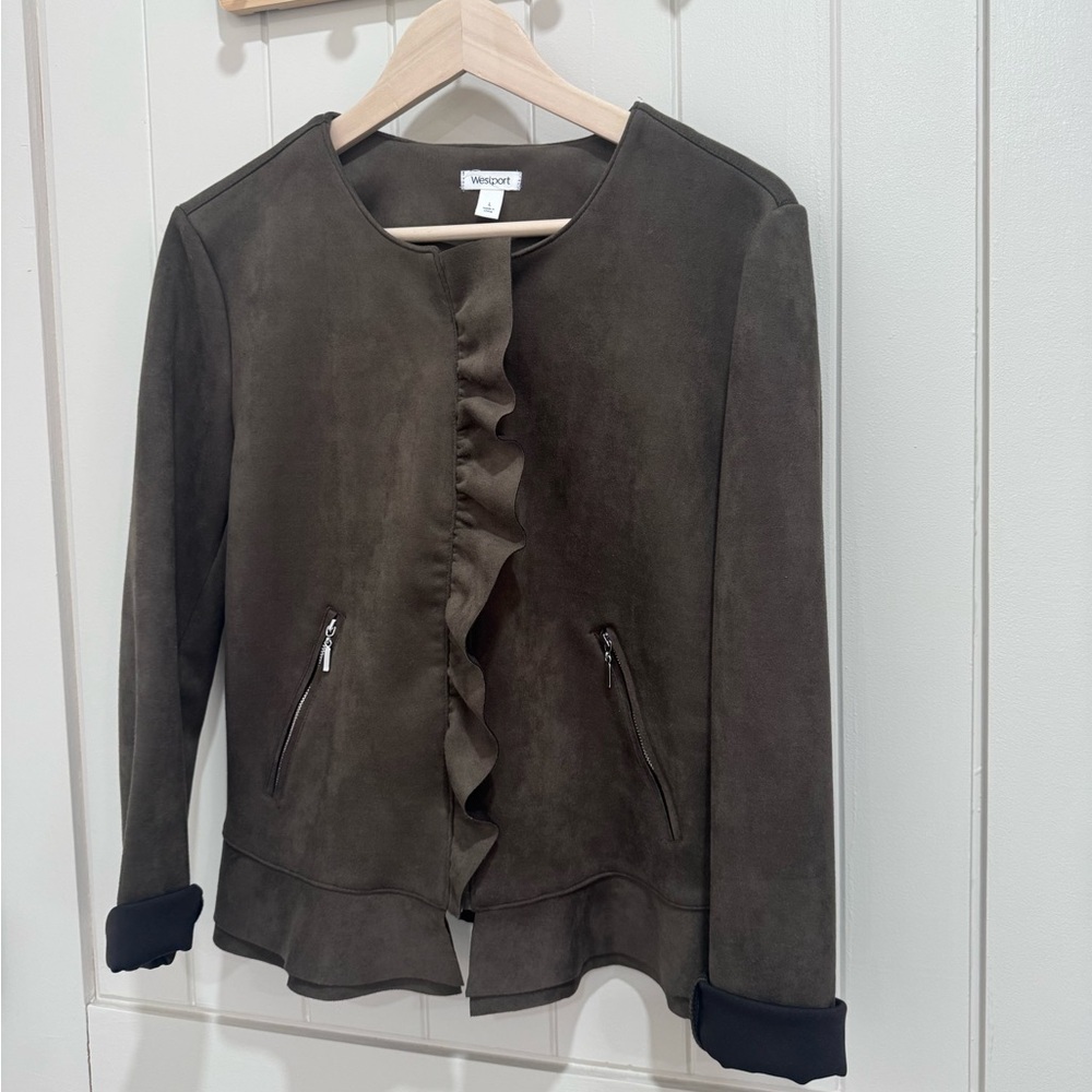 Westport Ruffled Women's Jacket Size Large